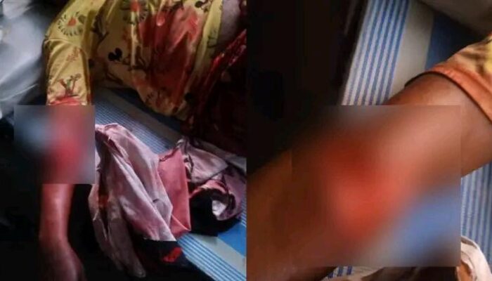 Some Nigerian Policemen Stab a Woman and Brutalise Her Son Over N100