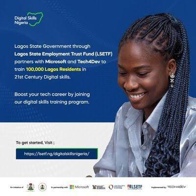 Apply Now: Lagos State Digital Skills Training 2023 for Young Nigerians